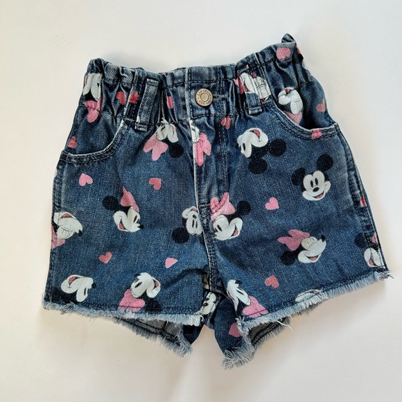 GAP X DISNEY toddler girl Jean shorts size 2 - Picture 1 of 4